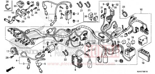 KABELBAUM (VT750C2B/C) VT750C2BE de 2014